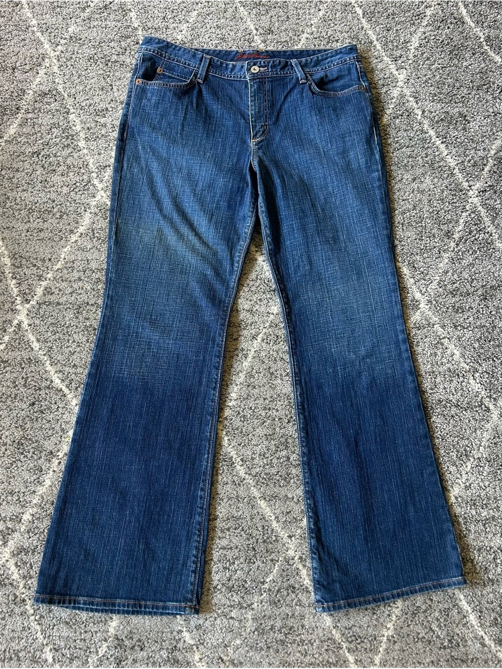 Eddie Bauer Women's Dark Blue Boot-Cut Jeans